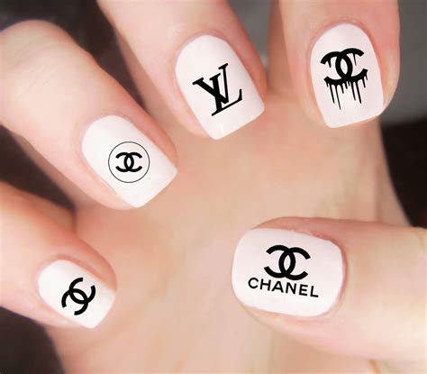 stickers chanel ongles|chanel nail art.